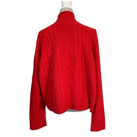 J. CREW Cable Knit Roll Neck Sweater, NWT - Picture 7 of 12